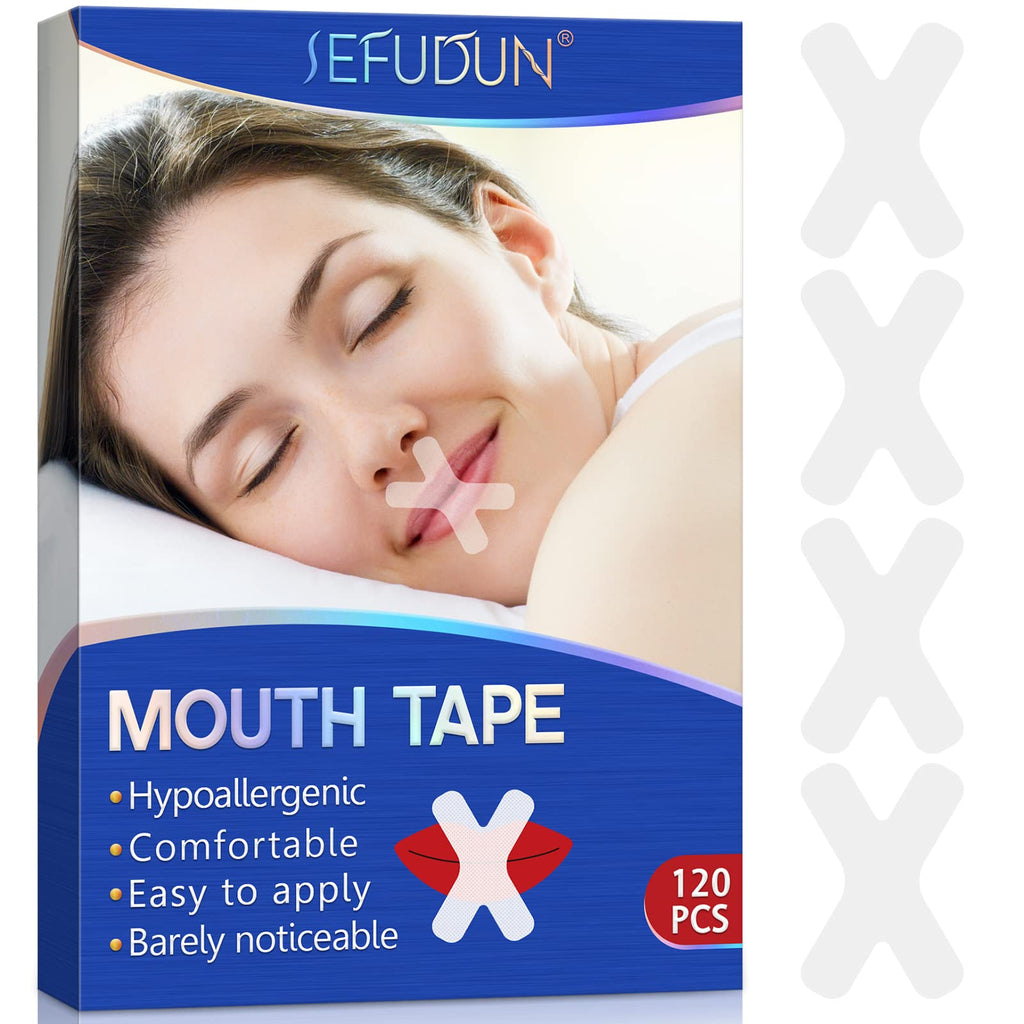 [Australia] - Sleep Strips, Advanced Medical Gentle Mouth Tape, for Snore Reducing and Better Nose Breathing, Less Mouth Breathing, Sleep Better (Women,Cross Type,120 PCS) CROSS TYPE 