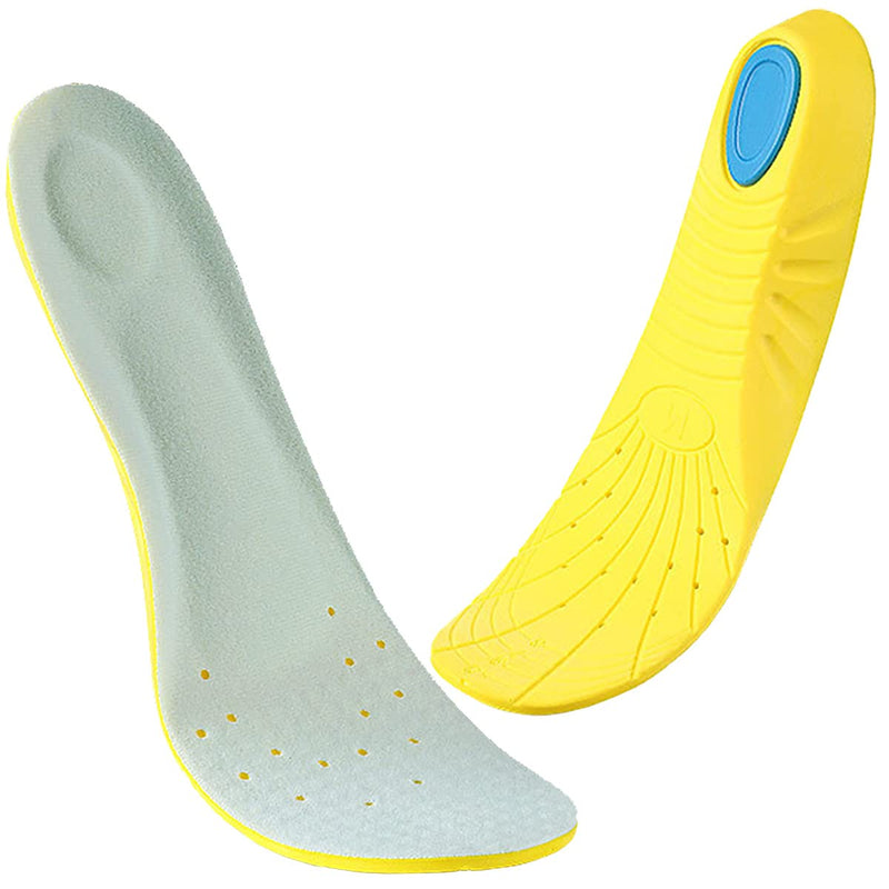 [Australia] - Shoe Insoles, Memory Foam Insoles, Shoes Insert for Women and Men, Kids, Providing Arch Support, Great Cushion and Shock Absorption, Relieve Foot Pain (M (Men's 6-9/ Women 7-11)) M (Men's 6-9/ Women 7-11) 