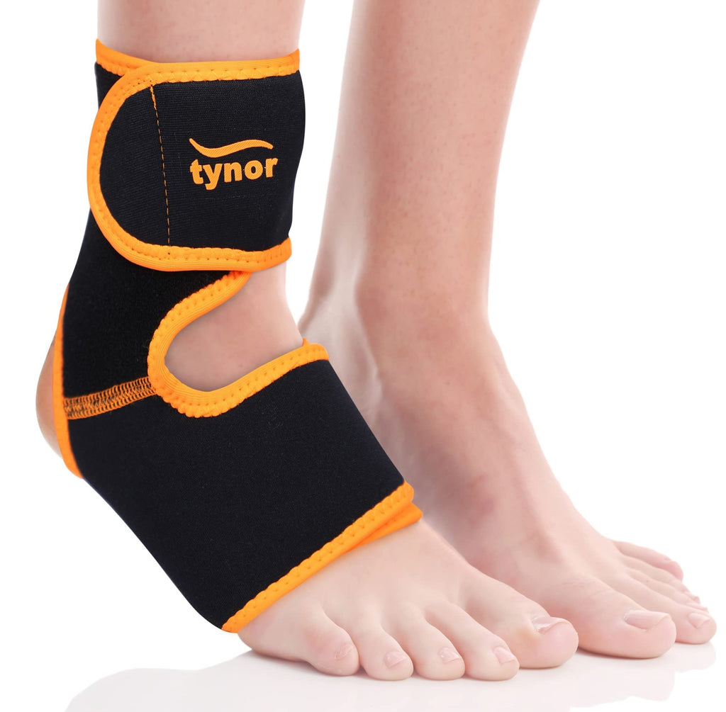 [Australia] - TYNOR Ankle Support ( Ankle Support, Neoprene, Brace Support for Men & Women, Leg Pain Relief Product, Perfect Supporter Band) - Black | Universal | 1 Unit PREMIUM - ORANGE 