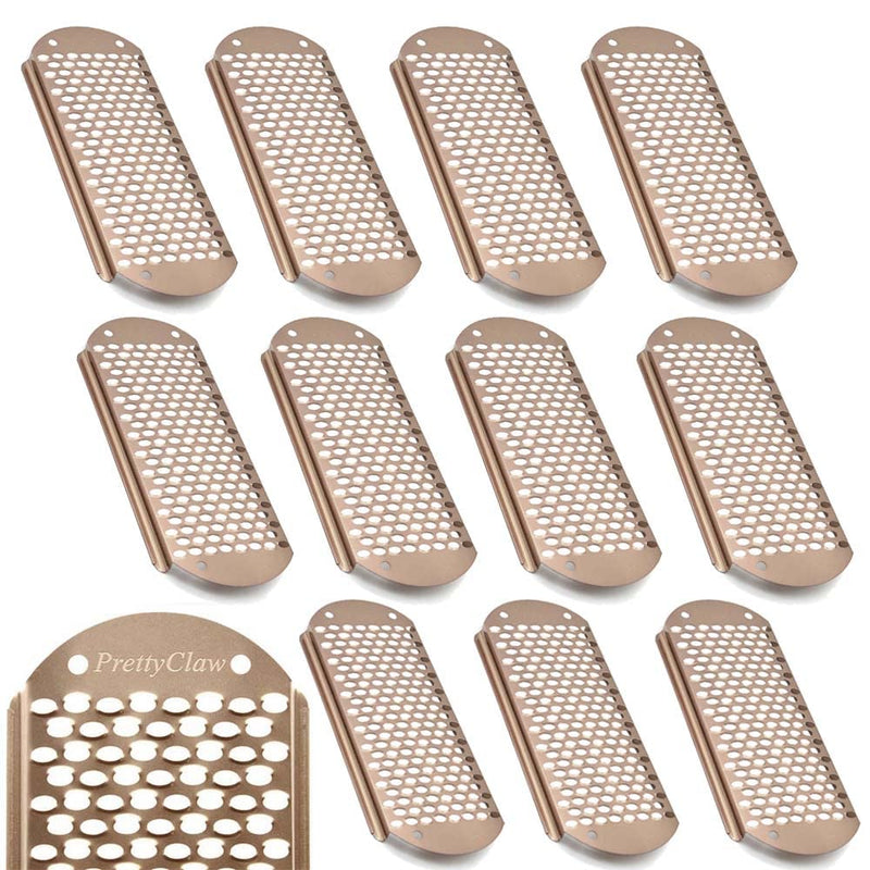 [Australia] - PrettyClaw Foot File Callus Replacement Blades Pedicure Tool Callus Remover Rasp Stainless Steel Bronze (Big Hole, 12) Big Hole 12.0 