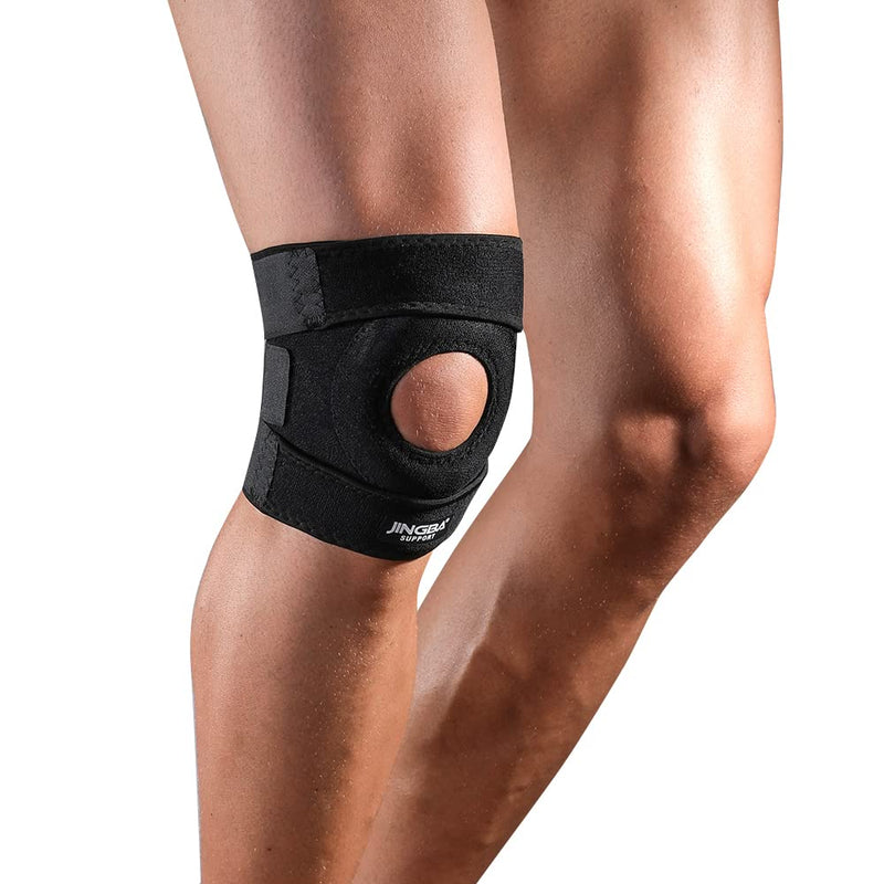 [Australia] - JINGBA Knee Brace ,Adjustable Knee Support Wrap for Knee Pain, Arthritis, ACL,MCL,Joint Pain Relief,Meniscus Tear,Sports.One size fit most people. 