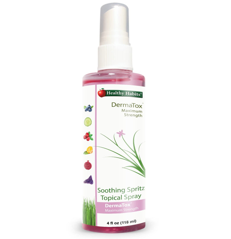[Australia] - Healthy Habits DermaTox 4oz Soothing Spritz Topical Spray - All Natural, All Purpose, Safe and Effective Topical Spray Soothing Skin Nourishment 