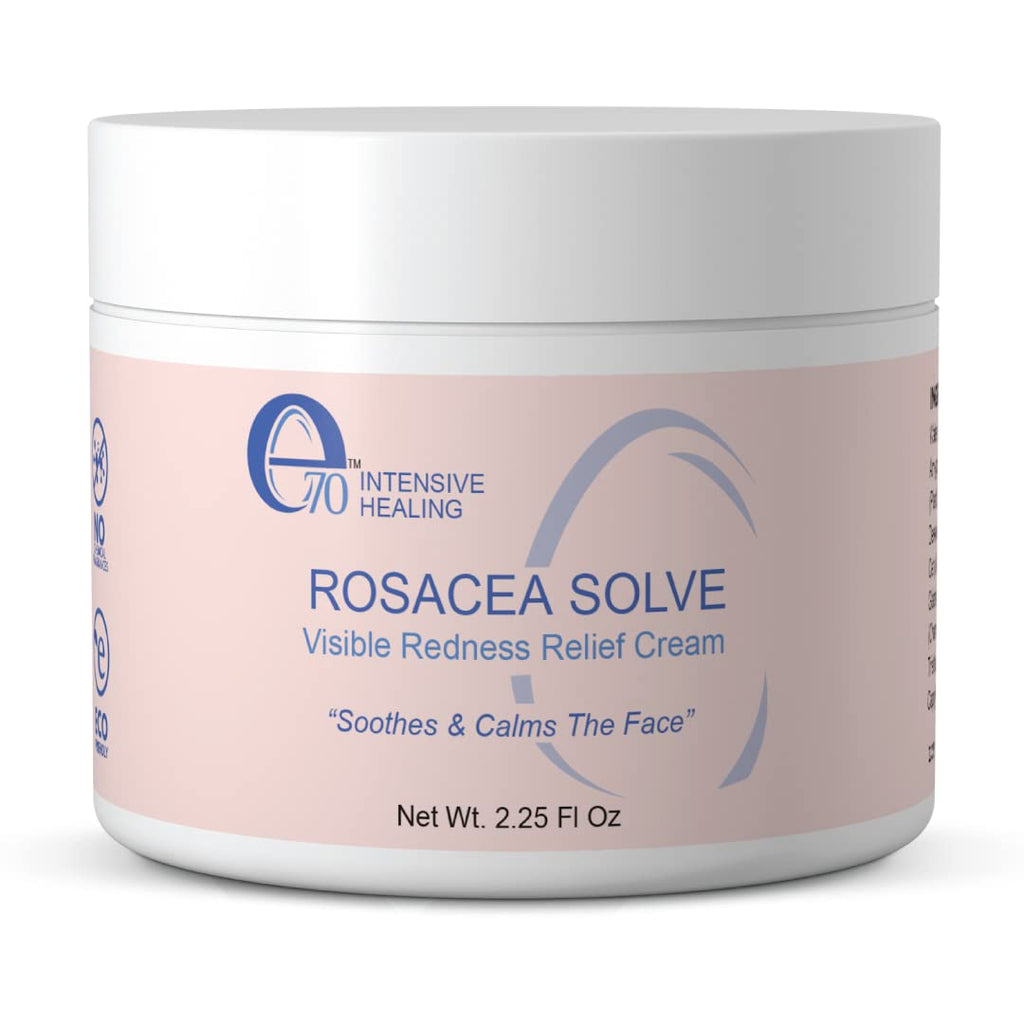 [Australia] - E70 Rosacea Solve - Redness Relief Cream - Calming Face Moisturizer For Rosacea and Acne-Prone Skin - Sensitive Skin Care With Organic Ingredients such as Aloe Vera, Almond Oil, Licorice and Chamomile Extracts - No Parabens 