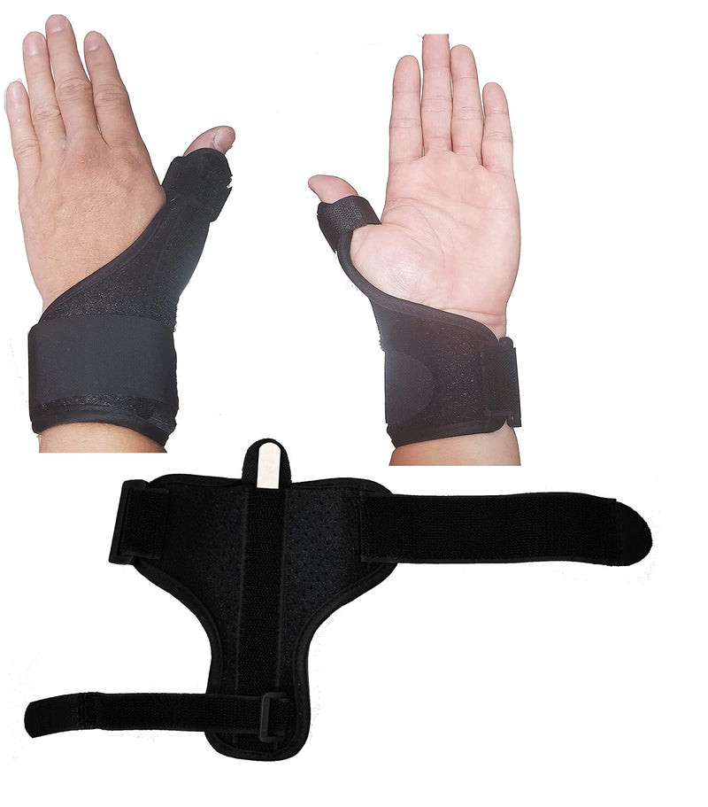 [Australia] - Reversible Thumb & Wrist Stabilizer Splint for BlackBerry Thumb, Pain Relief, Trigger Finger, Arthritis, Tendonitis, Sprained and Carpal Tunnel Supporting, Lightweight & Breathable 