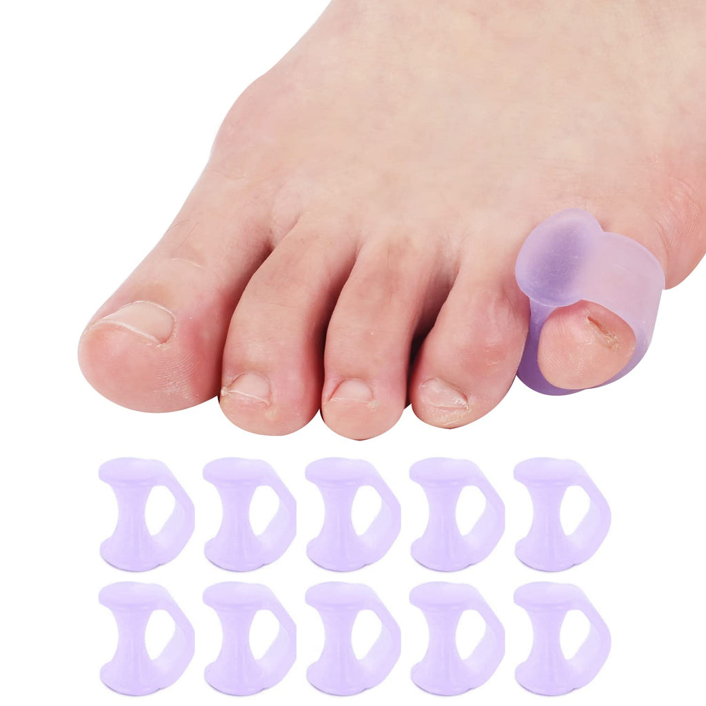 [Australia] - Yimanduo 10 Pcs Pinky Toe Splint, Gel Toe Separators, Little Toe Straightener Hammer Toe for Men Women Walking, Running, Overlapping, Bunion Corrector and Bunion Relief, Small 