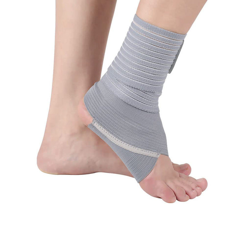 [Australia] - Sopfai Ankle Brace for Women and Men,Adjustable Ankle Support for Achilles Tendonitis Felief Plantar Fasciitis,Strains,Sports Support（One Size + Gray） 