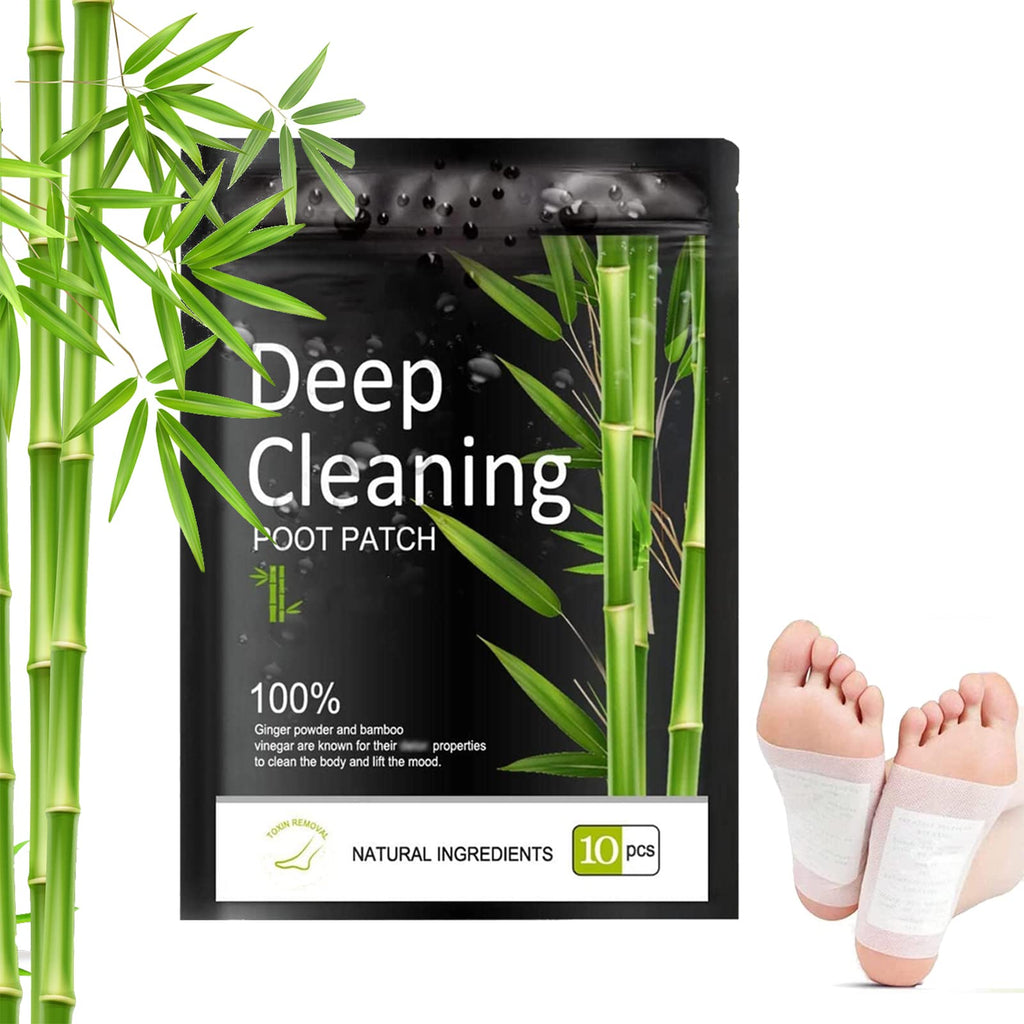 [Australia] - Premium Deep Cleansing Foot Pads for Stress Relief, Better Sleep & Foot Care Organic Foot Patches with Bamboo Vinegar and Ginger Powder(10PCS) 