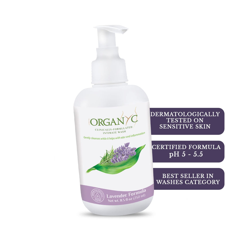 [Australia] - Organic Intimate Wash with Lavender Essential Oils & Flower Extracts, Gentle Cleansing Feminine Wash for Women with Sensitive Skin, Soothing pH Balance Feminine Wash, 8.5 fl oz, Pack of 1 8.5 Fl Oz (Pack of 1) 