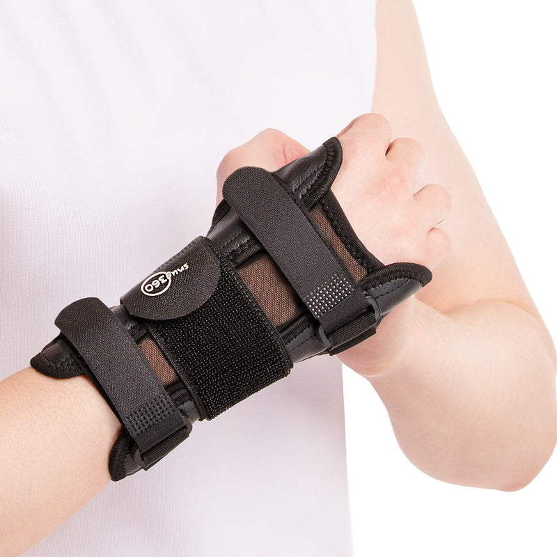 [Australia] - SNUG360 Wrist Support Brace - Breathable & Lightweight Wrist Brace for Carpal Tunnel, Tendonitis, Arthritis, Sprain & Fracture, Removable Aluminum Splint for Wrist Support, One Size Fits Most 