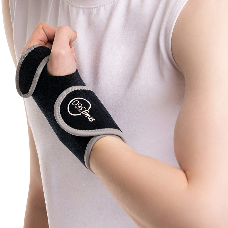 [Australia] - SNUG360 Wrist Brace with Splint - Adjustable & Breathable Wrist Brace for Carpal Tunnel, Tendonitis, Arthritis, Sprain & Fracture, Removable Aluminum Splint for Wrist Support, Left Hand, OR Right Hand (Left Hand) 