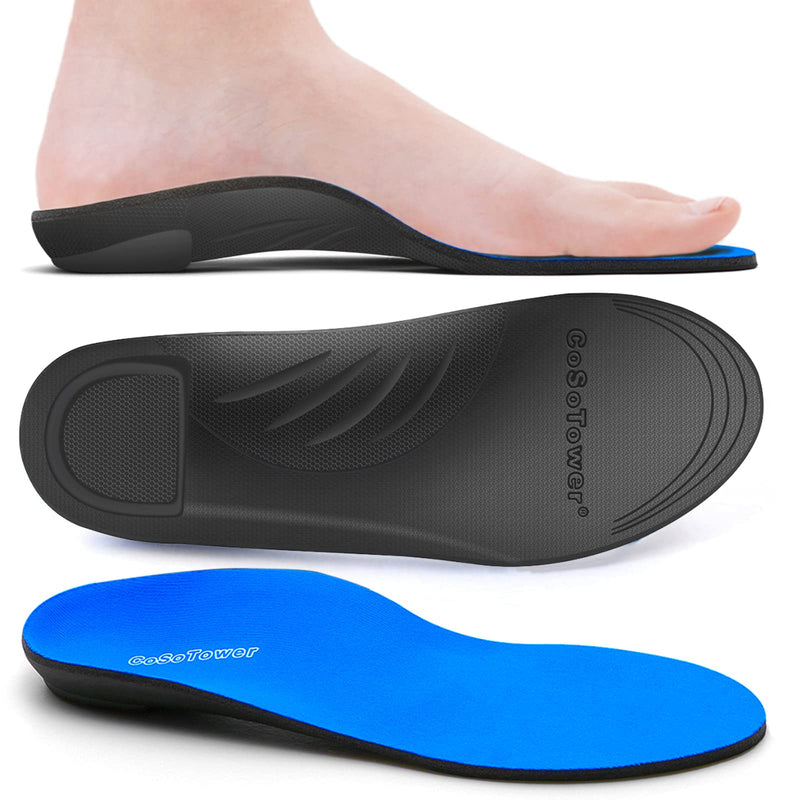 [Australia] - CoSoTower Orthotic Inserts Arch Support Insoles for Flat Feet, Over Pronation, Foot Pain, Plantar Fasciitis Relief Shoe Insoles for Women Men, Heavy Duty Support, Absorb Shock with Every Step C:Men's 8-8.5 | Women's 10-11---10.7''/272MM 