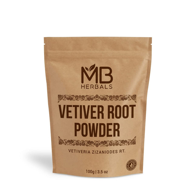 [Australia] - MB Herbals Vetiver Powder 100 Gram (3.5 oz) | Khus Powder | Vetiveria Zizanioides Root Powder 