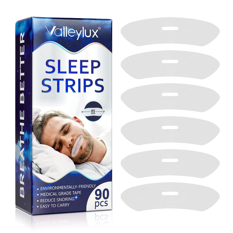 [Australia] - Moulis 90Pcs Sleep Strip Mouth Tape, Mouth Tape for Nose Breathing, Sleep Strips - Mouth Strips for Sleeping, Mouth Tape for Snoring - Improved Nighttime Sleeping and Instant Snoring Relief 