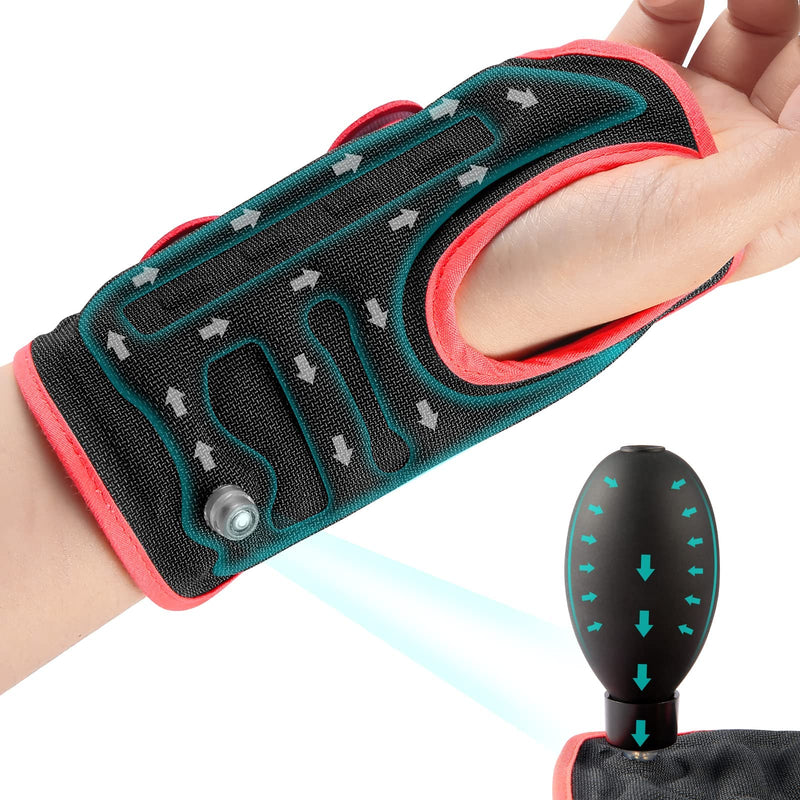 [Australia] - NEENCA Inflatable Wrist Support Brace, Night Sleep Hand Support with Portable Air Pump, Palm Wrist Orthosis—Help With Carpal Tunnel Syndrome, Relieve and Treat Wrist Pain or Injuries, Fast Recovery Right Hand 