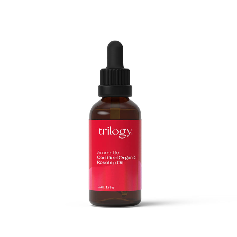 [Australia] - Trilogy Aromatic Certified Organic Rosehip Oil, 1.5 Fl Oz - For All Skin Types - Soothing Fragrance - For Stretch Marks, Scars, Wrinkles & Fine Lines 