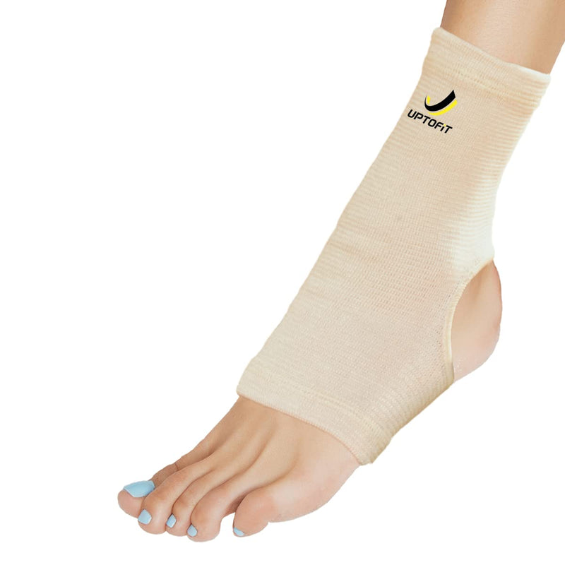 [Australia] - UptoFit Copper Ankle Compression Sleeve for Women Lightweight Breathable Brace for Foot and Ankle Support in Plantar Fasciitis, Achilles Tendon & Tendonitis (Medium - 1 Piece) Medium 