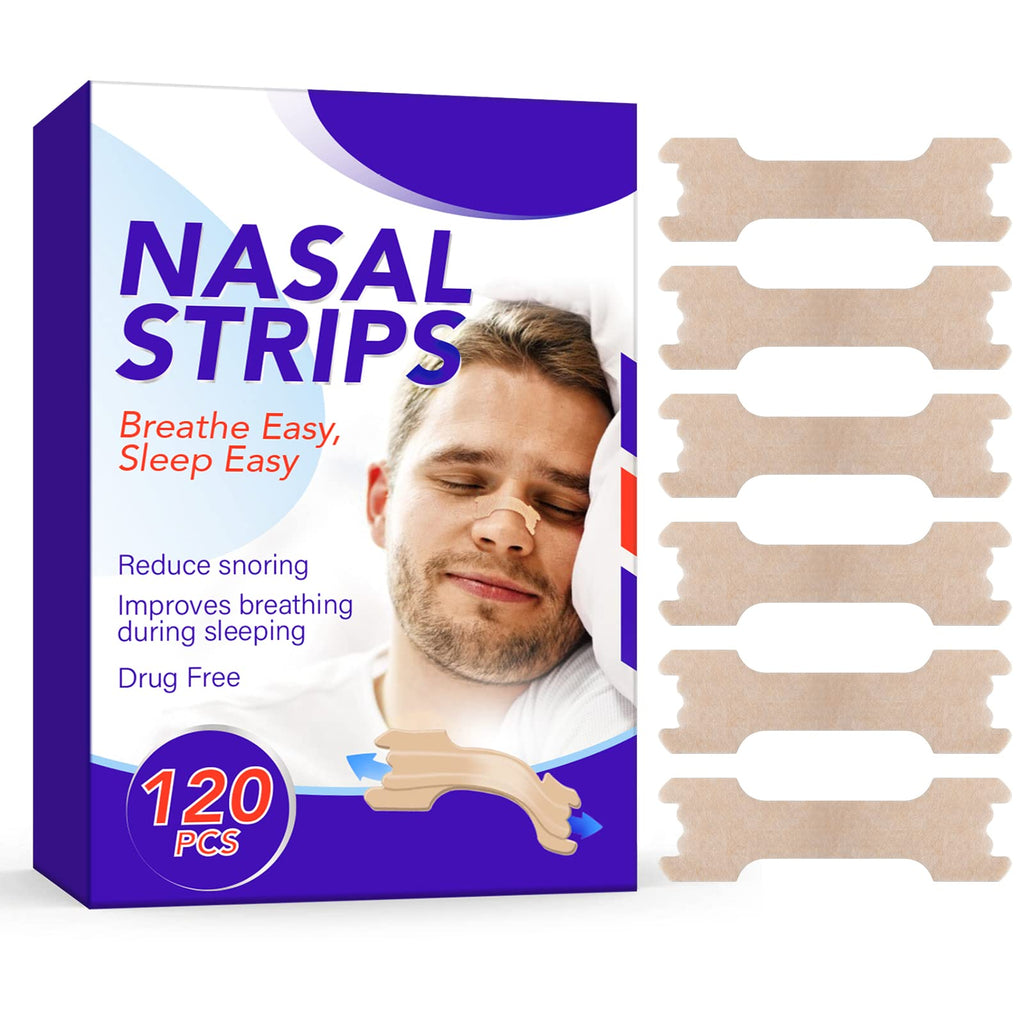 [Australia] - Nasal Strips Extra Strength, 120 Pack (2.6*0.7inch), Works Instantly to Improve Sleep, Reduce Snoring and Relieve Nasal Congestion, for Women Men 