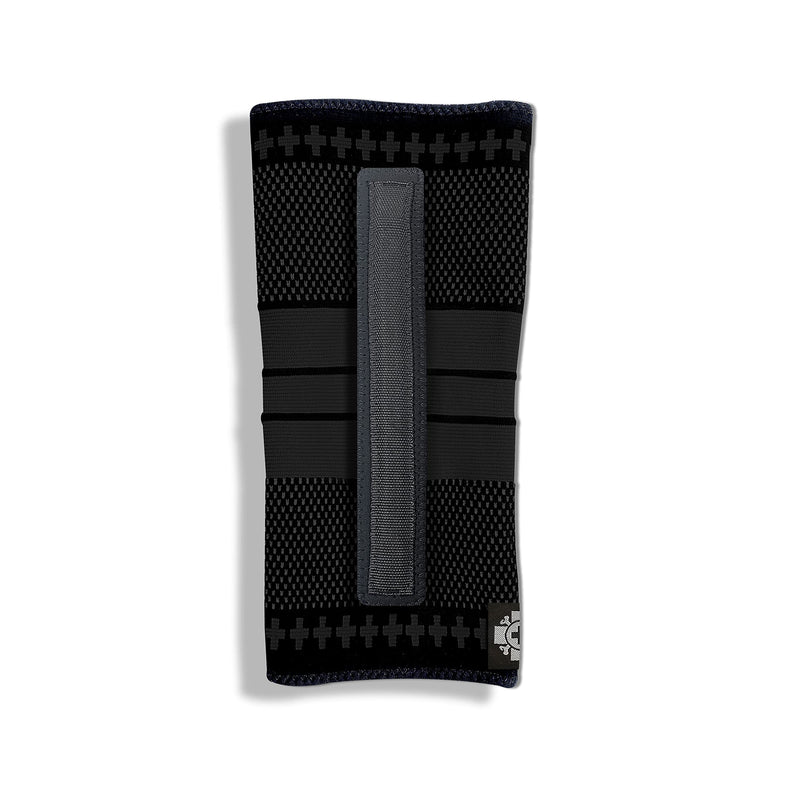 [Australia] - Old Bones Therapy Knee Brace | Knitted Compression Knee Sleeve with Springs and Support for Knee Pain Relief | Perfect for Sports, Arthritis, Post Surgery Recovery, Stability, Protection (X-Large, Black - 1 Pack) XL 