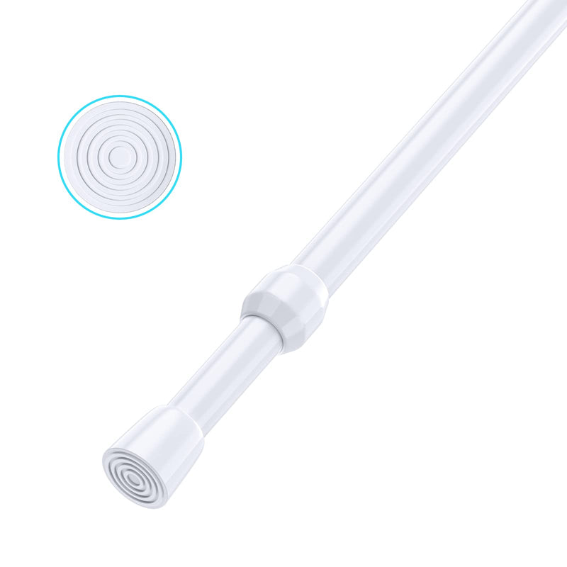 [Australia] - AIZESI 1pcs Tension Curtain Rod Spring Tension Rod Short Curtian Rods No Drilling Expandable Spring Loaded Curtain Tension Rod Adjustable 26 to 39 inch,Best Use Range 28 to 36 inch，White 26" to 39"-1Pcs 