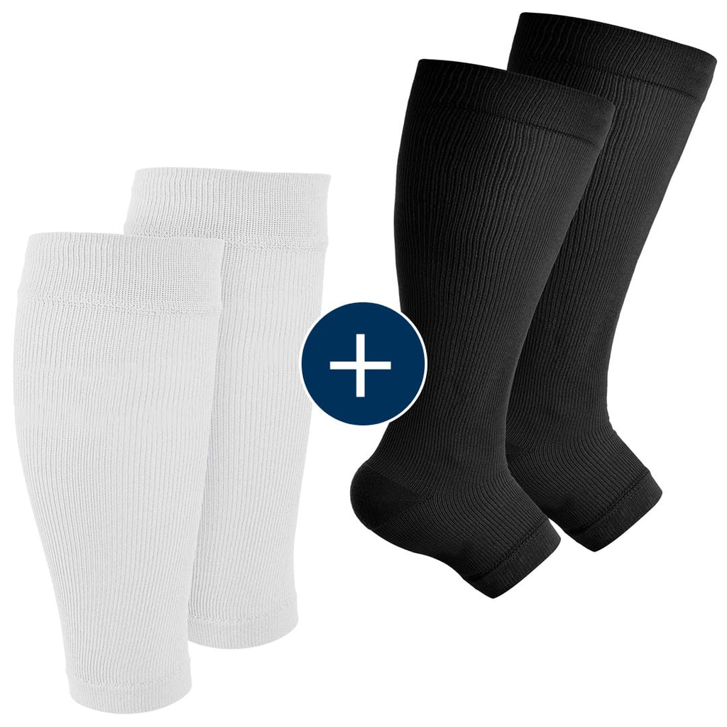 [Australia] - Pembrook Plus Size Compression Toeless Socks and Sleeves Bundle 