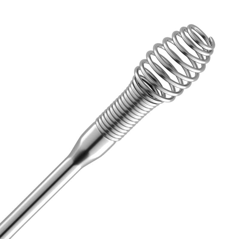 [Australia] - TOTCLEAR Ear Wax Removal Stainless Steel 360° Spiral Ear Care Tools Silver 