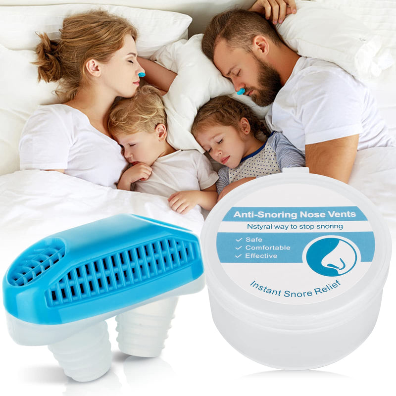 [Australia] - Healthing Snore Stopper -Anti Snoring Devices,Snore Nose Vent Plug for Cpap Users Snoring Solution,New 2 in 1 Anti Snoring Devices Effective Relieve Snore,Stop Snoring Sleep Aid No Side Effects 