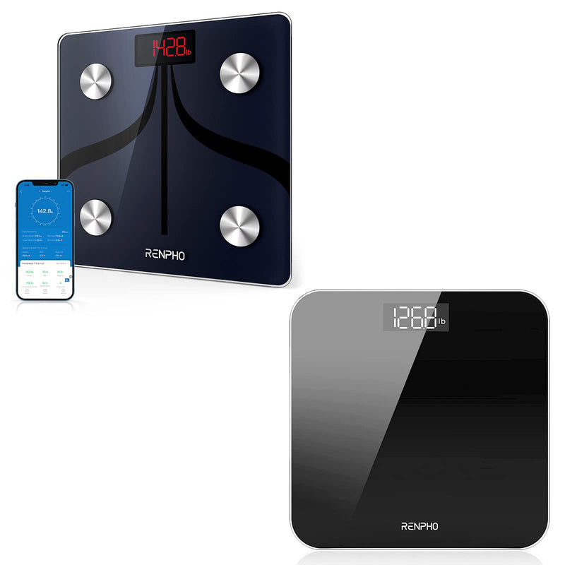 [Australia] - RENPHO Bluetooth Body Fat Scale Smart BMI Scale Digital Bathroom Large Size 300*300mm Wireless Weight Scale-RENPHO Digital Bathroom Scale 