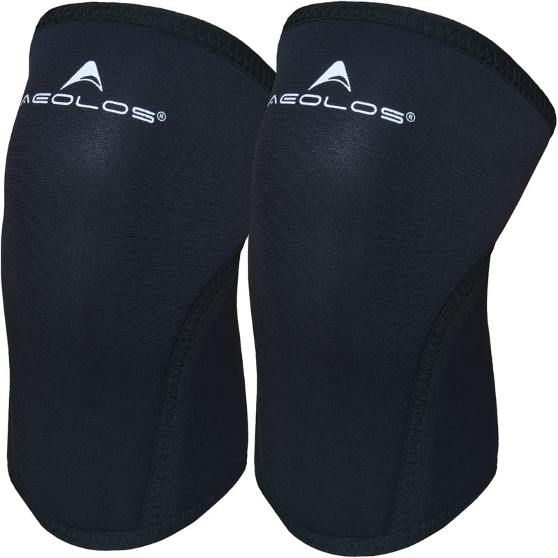 [Australia] - Knee Sleeves (1 Pair)，7mm Compression Knee Braces for Heavy-Lifting,Squats,Gym and Other Sports（Large) Black3 Large 