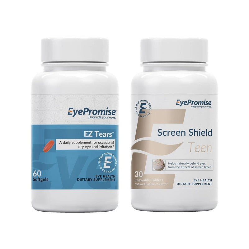 [Australia] - EyePromise EZ Tears Eye Vitamin and EyePromise Screen Shield Teen Chewable Eye Vitamin 