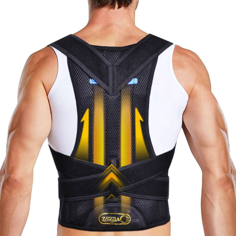[Australia] - Upgraded ZSZBACE Back Brace Posture Corrector for Men and Women, Provides Pain Relief for Neck, Back, and Shoulders, Adjustable and Breathable, Posture Support, Improves Posture and Provides Back Support (Small) Small 