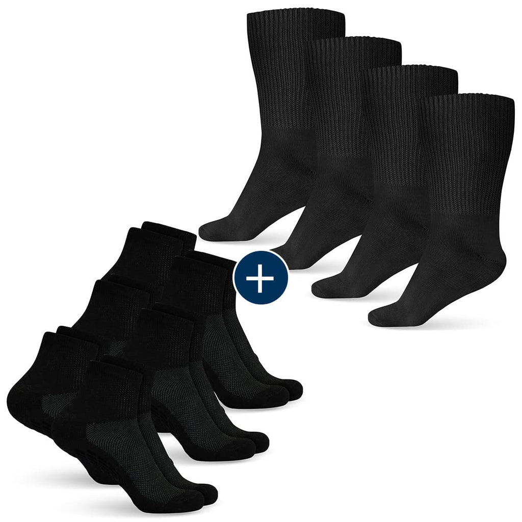 [Australia] - Pembrook Extra Wide Socks and Diabetic Ankle Socks Bundle 