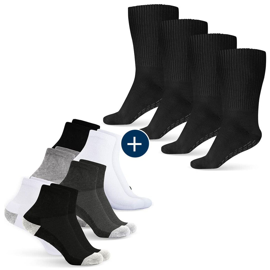 [Australia] - Pembrook Extra Wide Socks and Diabetic Ankle Socks Bundle 