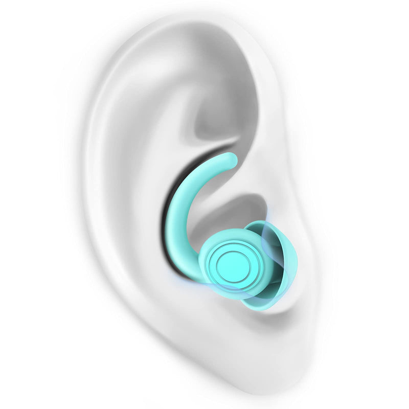 [Australia] - Ear Plugs Noise Cancelling Soft Silicone Ear Plugs for Sleep, 2pair Earplugs Sound Blocking Sleeping Reusable Noise Reduction Ear Plugs for Snoring,Sleeping,Work,Concerts,Studying and Travel(Blue) Blue 