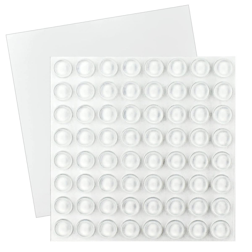 [Australia] - 128 Pack Cabinet Door Bumpers Clear Bumper Pads Self Adhesive Drawers Bumpers Clear Sound Dampening for Drawer Picture Glass Small Furniture Cupboard Cutting Boards Frames Doors (1/2" in Diameter) 