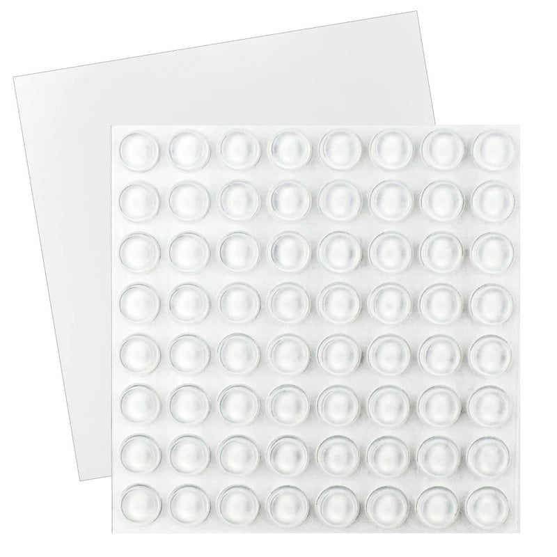 [Australia] - 128 Pack Cabinet Door Bumpers Clear Bumper Pads Self Adhesive Drawers Bumpers Clear Sound Dampening for Drawer Picture Glass Small Furniture Cupboard Cutting Boards Frames Doors (1/2" in Diameter) 