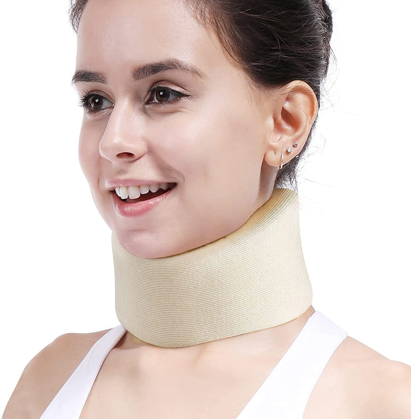 [Australia] - Neck Brace Foam Cervical Collar Soft Foam Neck Brace Universal Cervical Collar, Adjustable Neck Support Brace for Sleeping Relieves Neck Pain Spine Pressure Neck Collar Whiplash Injury Spinal Support 