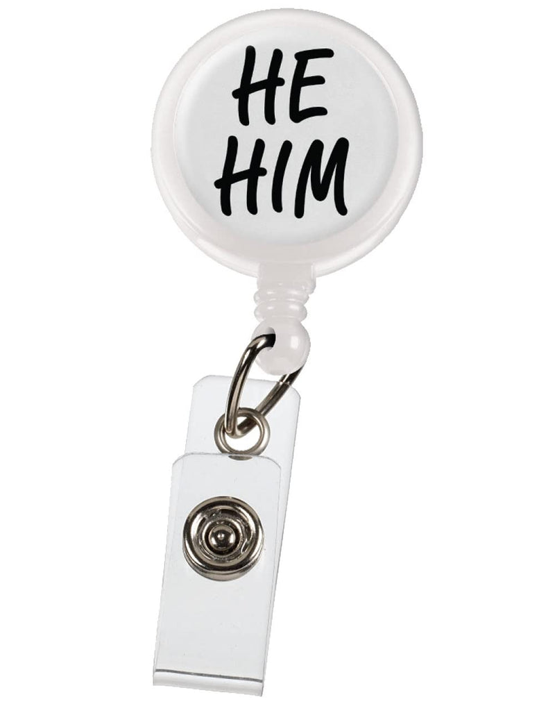 [Australia] - Prestige Medical Retracteze ID Holder (He/Him On White) 