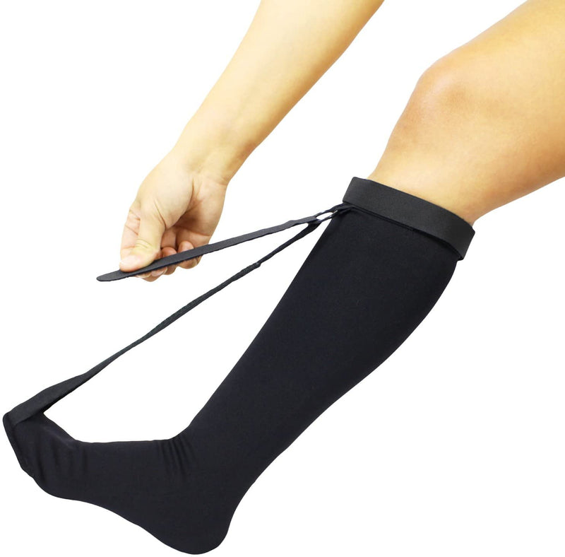 [Australia] - Plantar Fasciitis Stretch Sock Non Slip Calf Night Relief for Heel High Arch Pain Achilles Tendonitis Therapy Foot Support Sleeve Stretcher Compression Sleeve Men Women Ultrastretch Night Sock Large 