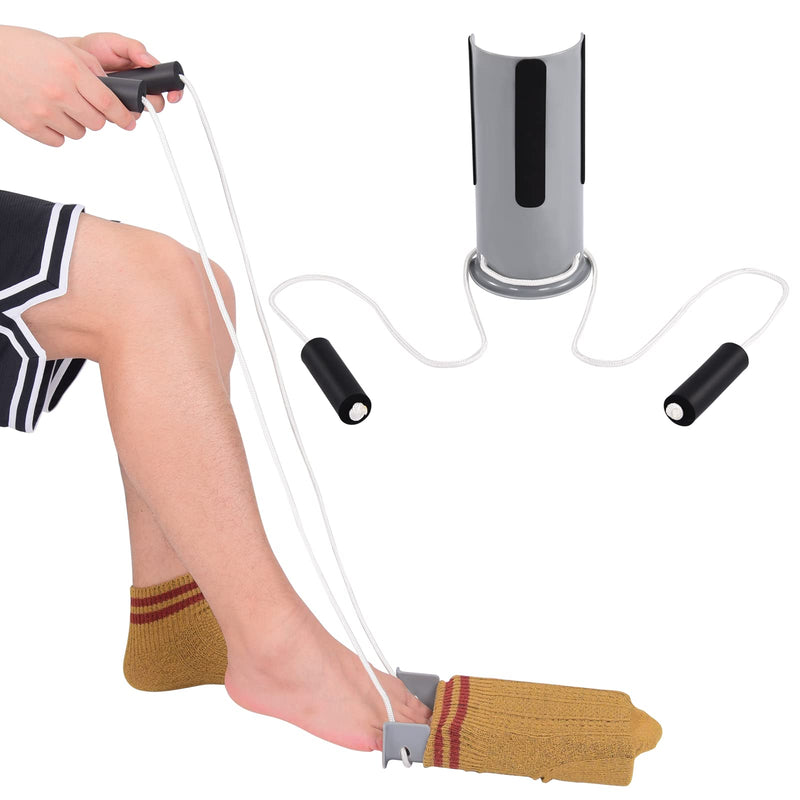 [Australia] - Sock Aid, Sock Aide Device for Seniors, Premium Sock Helper with Foam Handle and 32" Adjustable Cord for Women Men Senior and Disability 