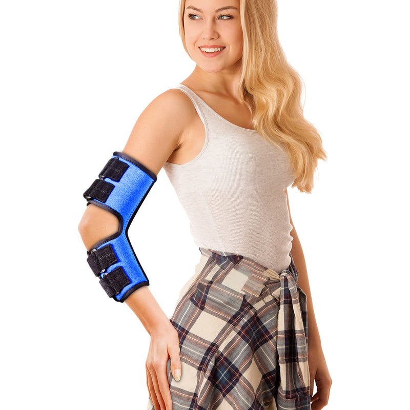 [Australia] - Elbow Brace, Night and Day Splint for Ulnar Nerve Entrapment for Left and Right, Cubital Tunnel Syndrome Physical Therapy and Recovery, Arm Immobilizer for Sleep and Work, for Woman, Man - L/XL 