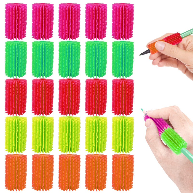 [Australia] - 20Pcs Reusable Squishy Pencil Holders, Perfect Pencil Grips for Kids and Adults Handwriting, Drawing, Coloring - Perfect Decompression Pencil Tools 