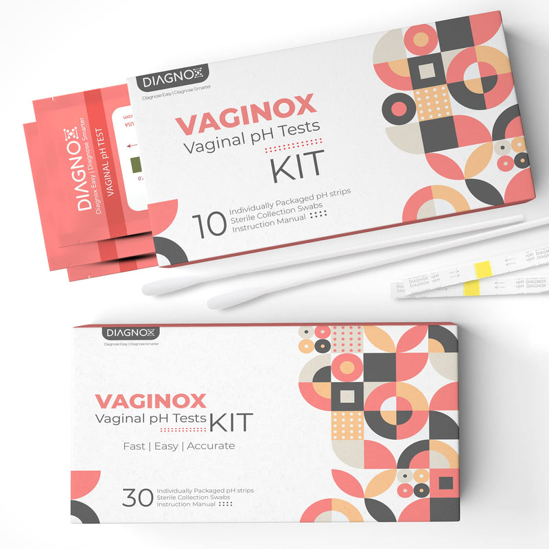 [Australia] - Vaginox Vaginal PH Test Strips | Monitor Vaginal PH Balance and Yeast Infection Test | Individually Packed BV Test Strips for Women – Easy to use Feminine PH Test Strips (10 Pack) 10 