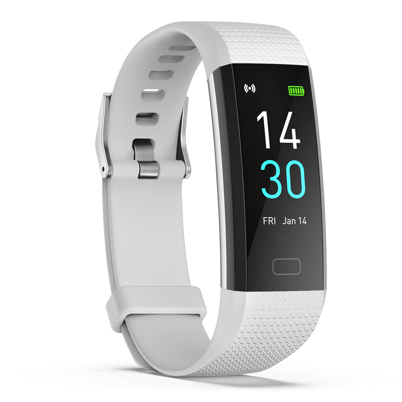 [Australia] - ENGERWALL Fitness Tracker with Step Counter /Calories /Stopwatch, Activity Tracker with Heart Rate Monitor, IP68, Health Tracker with Sleep Tracker, Smartwatch, Pedometer Watch for Women Men Kids Grey 