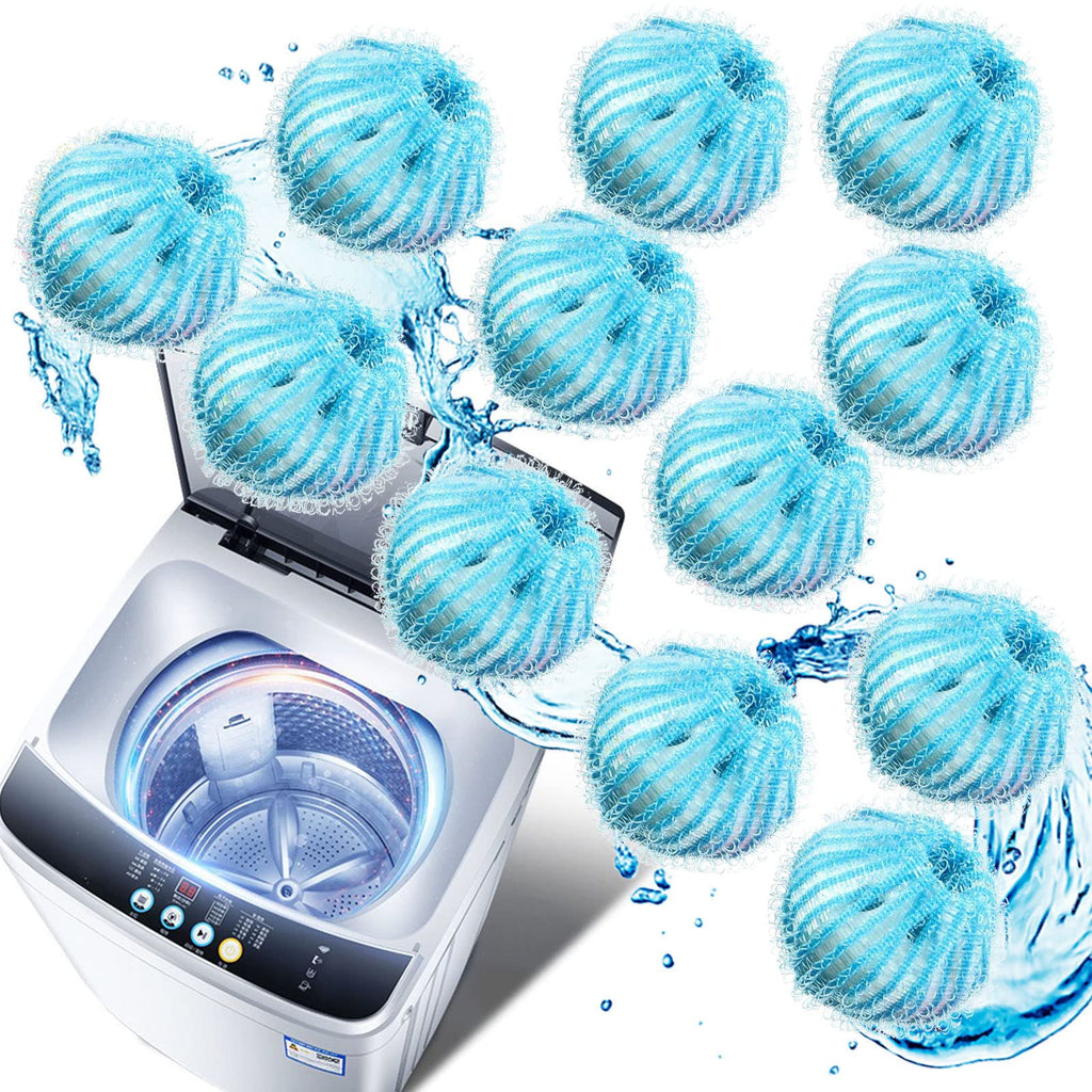 [Australia] - Pet Hair Remover for Laundry, Lint Removers - Reusable Dryer Washing Balls for Pet Hair Catcher,12 Pack Pack of 12(blue) 