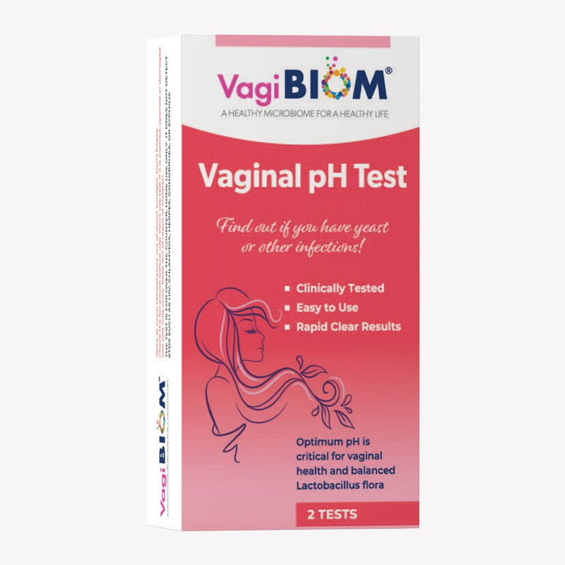 [Australia] - VagiBiom Vaginal pH Tester: Balanced and Healthy Vaginal microbiome ensures Optimum pH. Do You Have Intimate Issues, Don't Guess use pH Test kit (2 Tests) 