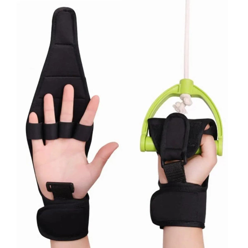 [Australia] - Finger Rehabilitation Train Auxiliary Gloves Splint Finger Recovery Grip Impairment Fitness equipment grip Hand Wrist Support (Regular) Nylon 