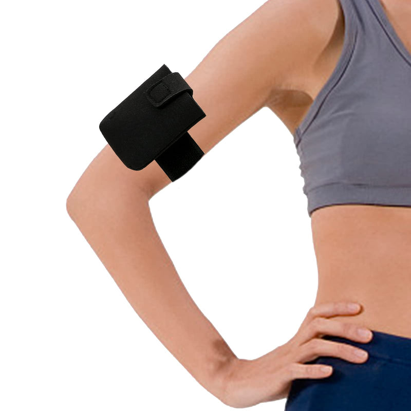 [Australia] - Insulin Pump Belt, Adjustable Diabetes Arm Band for Diabetic Insulin Pump, Insulin Pump Case for Adults & Kids, Diabetic Pouch Belt for Sports, Diabetic Supplies Compatible with t:Slim/t:Slim X2 (Arm) Black L- Arm 