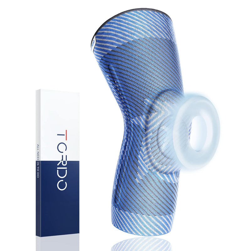 [Australia] - Tordo Sports knee brace with Patella Gel & side stabilizers , Best knee compression sleeve Support knee pain , knee brace meniscus tear，Arthritis，ACL，Joint Pain Relief，Injuries Recovery knee pads Medium 