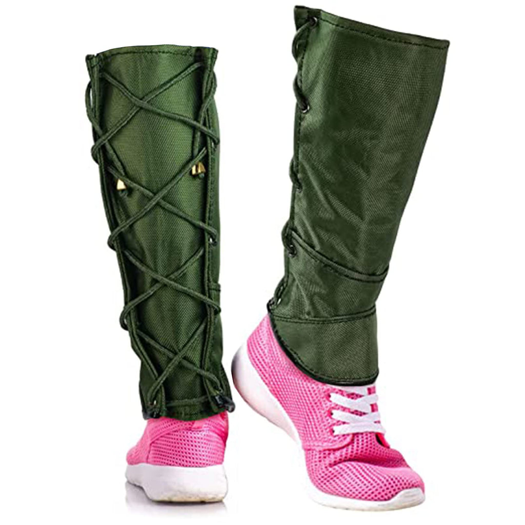 [Australia] - Luwint Strong Canvas Kids Leg Gaiters, Adjustable Protection Hiking Gaiters Leg Cover Boots Gaiter for Children 6-12 Years Hiking, Hunting, Gardening, Outdoors 