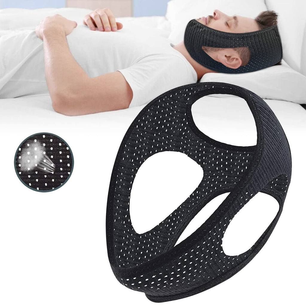 [Australia] - Anti Snoring Chin Strap for Sleep, 2022 New Upgraded Stop Snoring Devices for Cpap Users, Effective Snoring Solution and Anti Snore Devices, Adjustable and Light Breathable Chin Strap for Men Women 